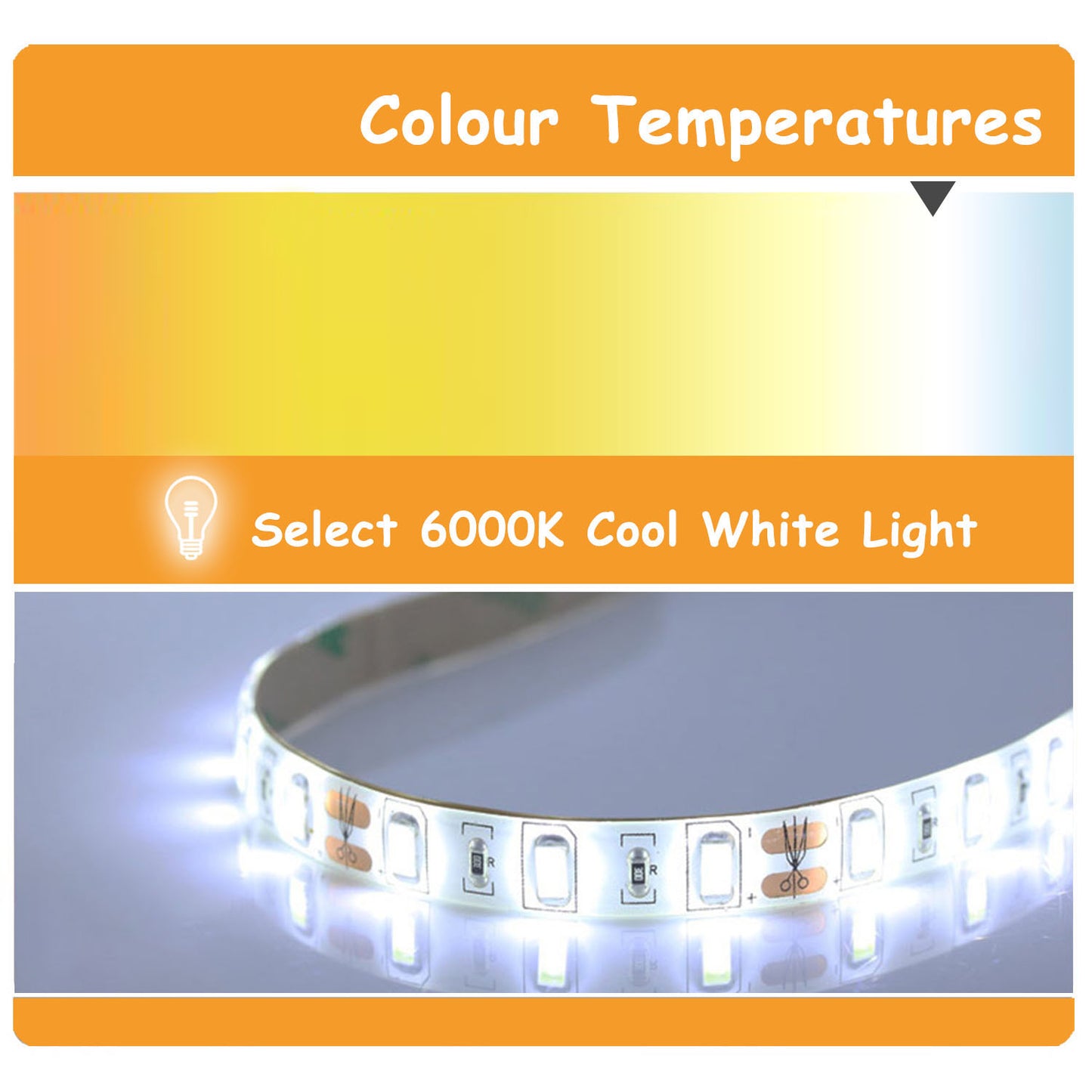 Bathroom LED Mirror, Anti Fog Touch Switch 500x700 700x500mm IP44 Waterproof Dustproof