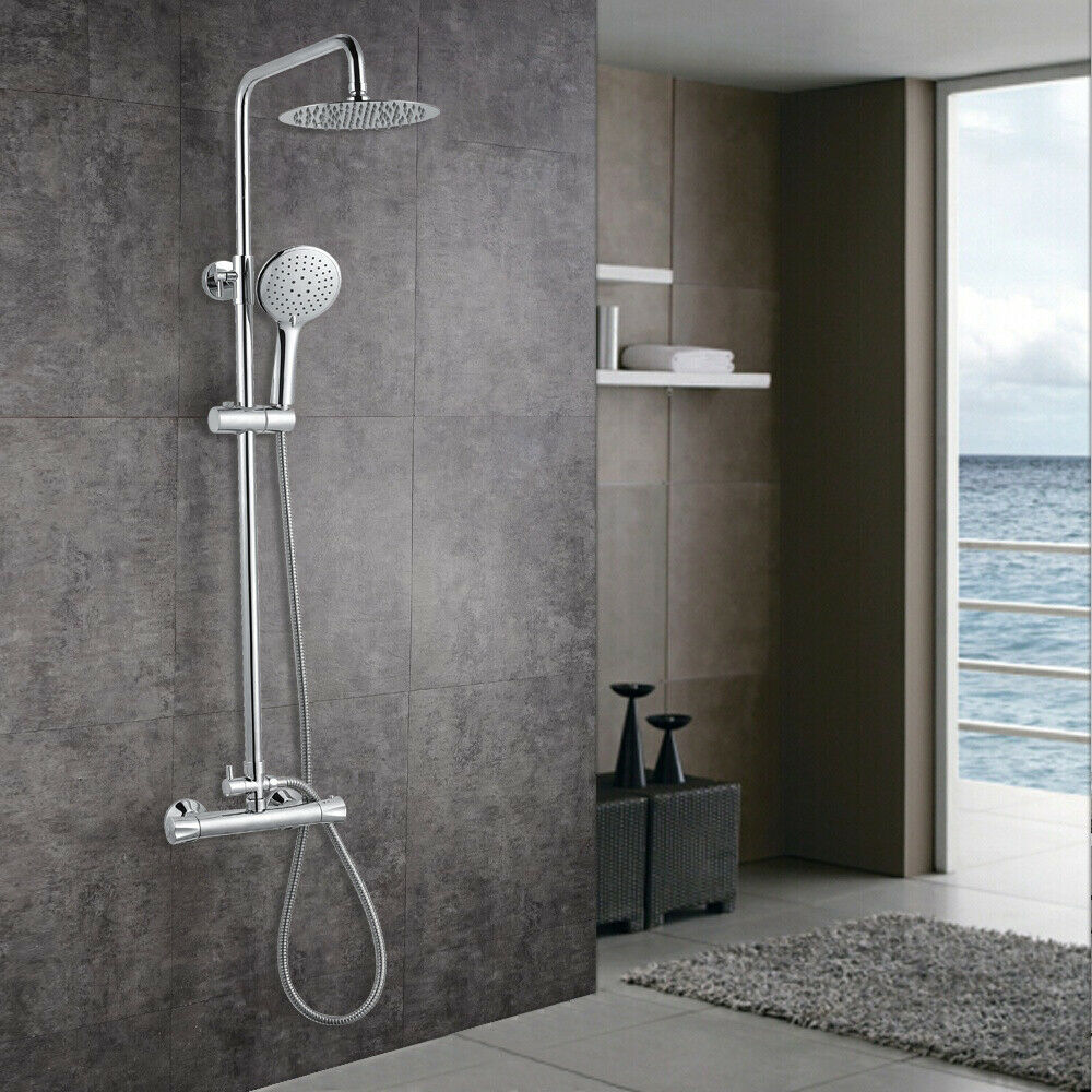 SKY SILVER CHROME SHOWER SET