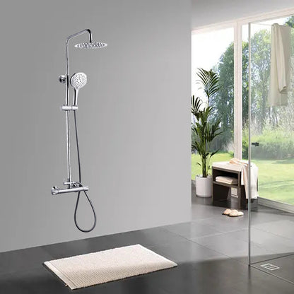 SKY CHROME SILVER SHOWER SET