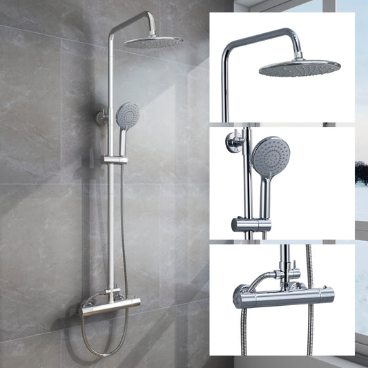 SKY ROUND SILVER SHOWER SET