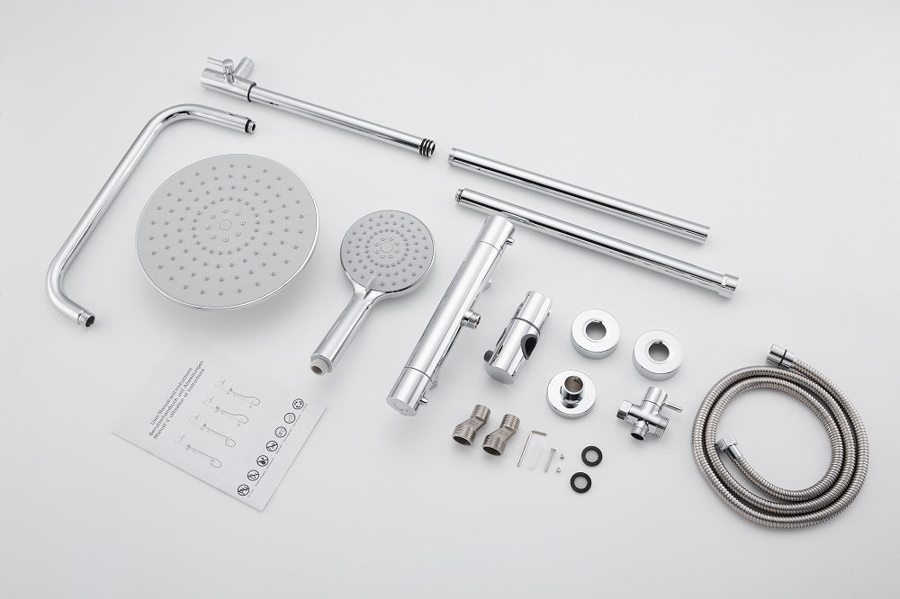 SKY ROUND SILVER SHOWER SET