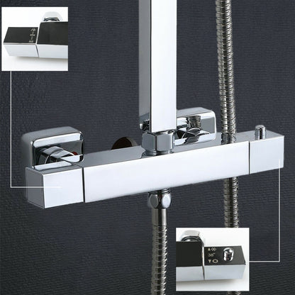 SKY square thermostatic shower set