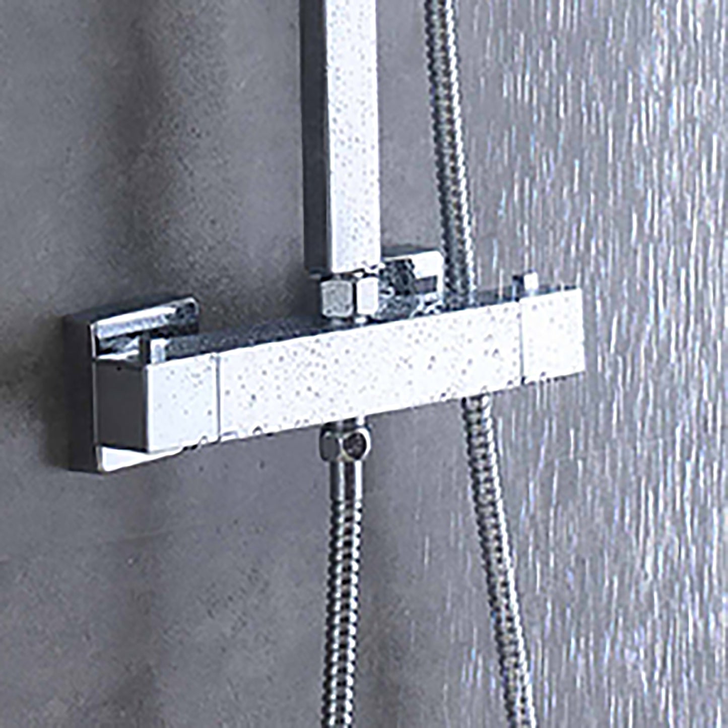 SKY square thermostatic shower set