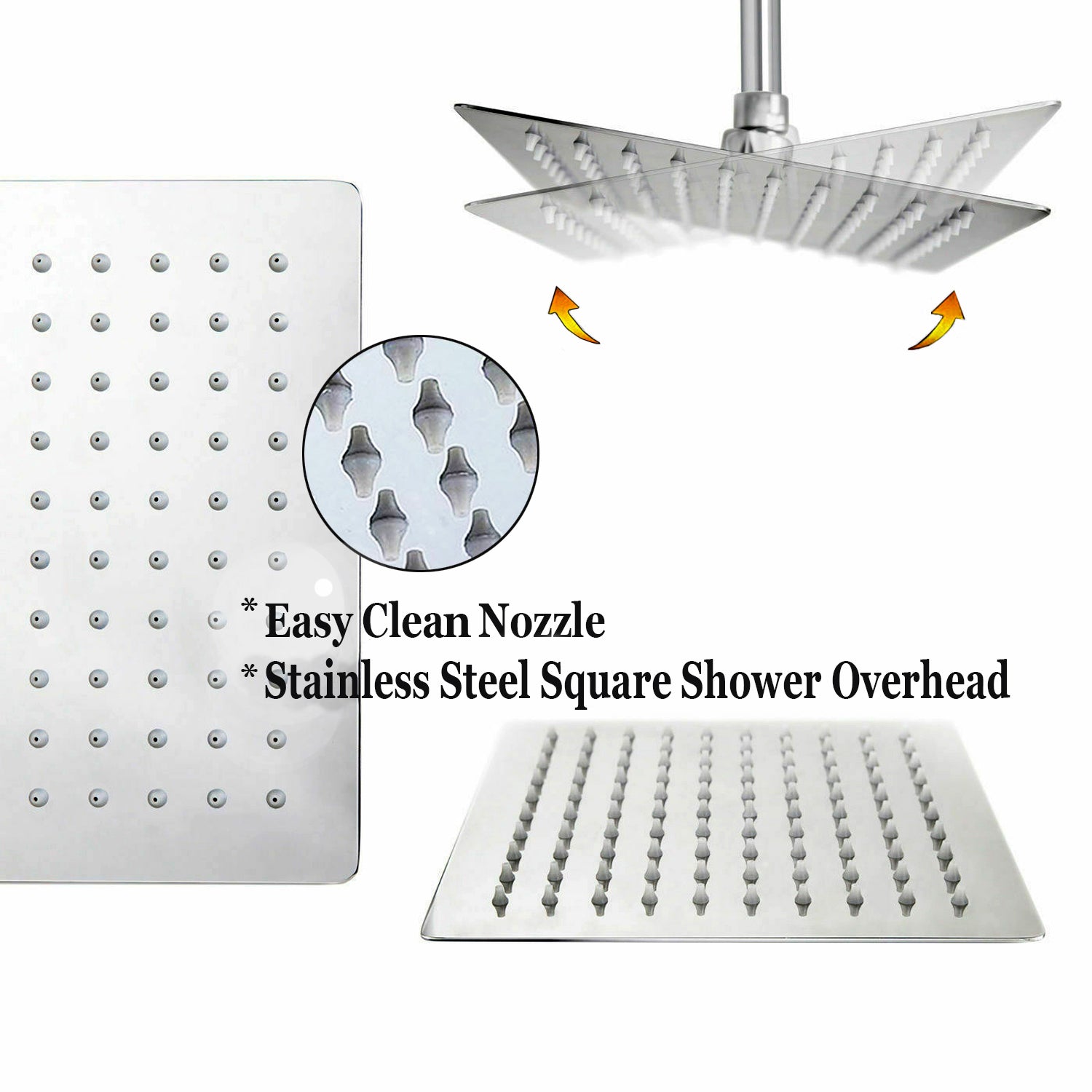 SKY square thermostatic shower set