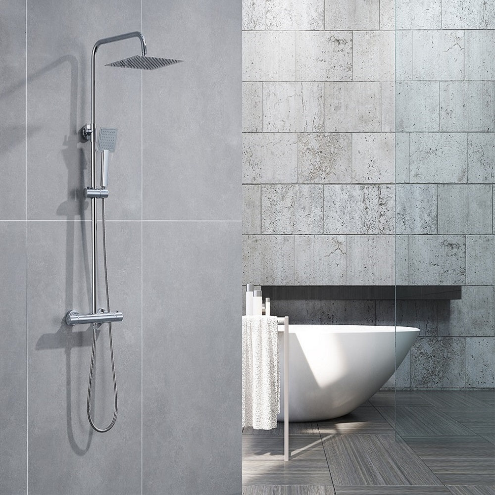 SKY CHROME SILVER SHOWER SET