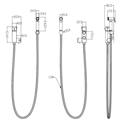 SKY bidet shower muslim set