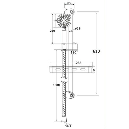 SKY SINGLE HANDHELD SHOWER SET