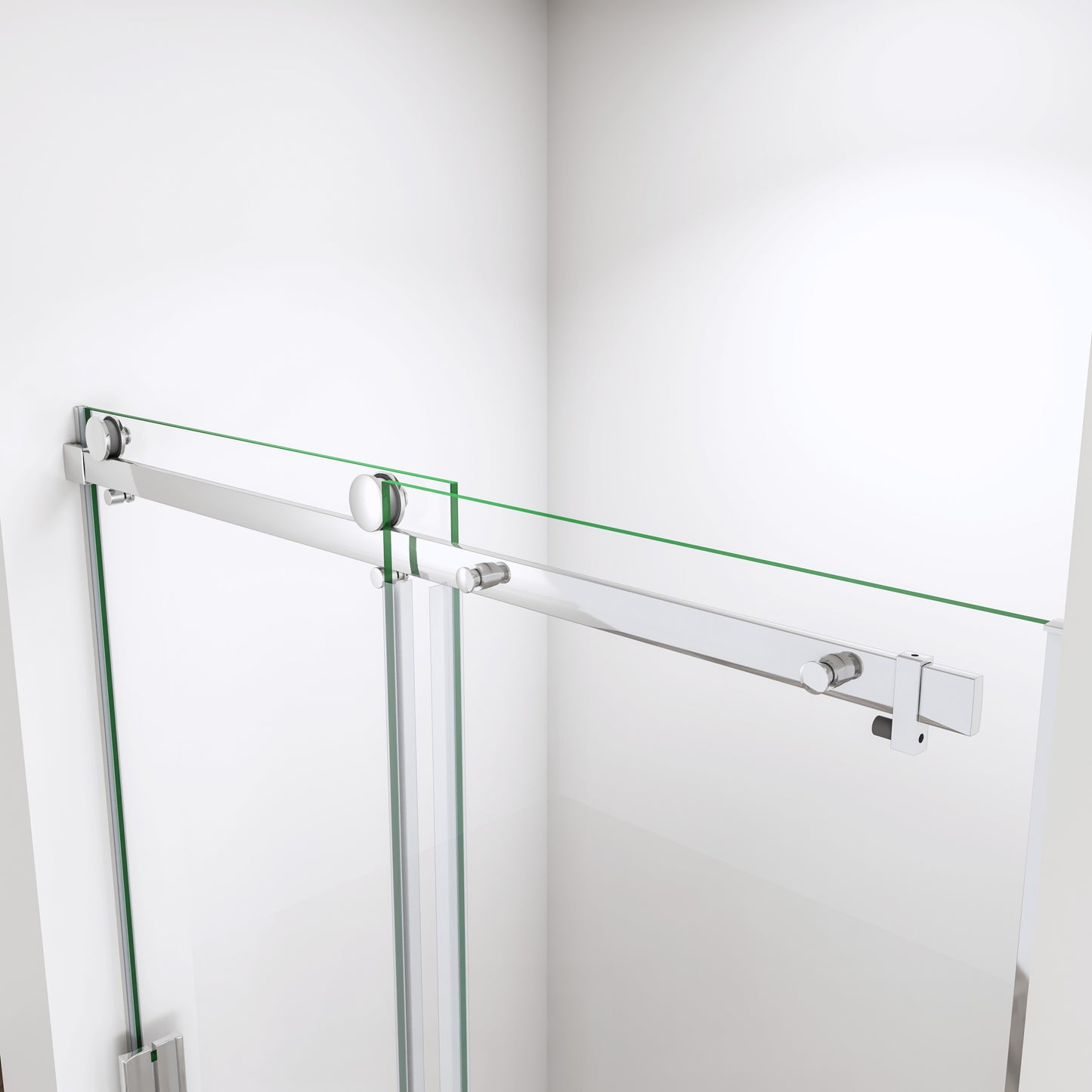 Aica Frameless Sliding Shower Enclosure Door 1950 Glass Screen Cubicle