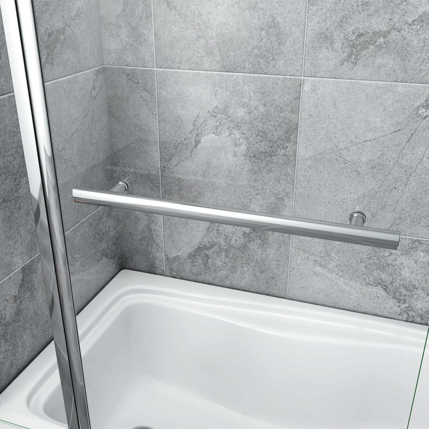 Double Pivot Shower Bath Screen 6mm Easyclean Glass Panel 1000x1400mm