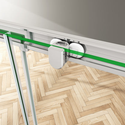 SKY sliding shower single glass door,shower tray